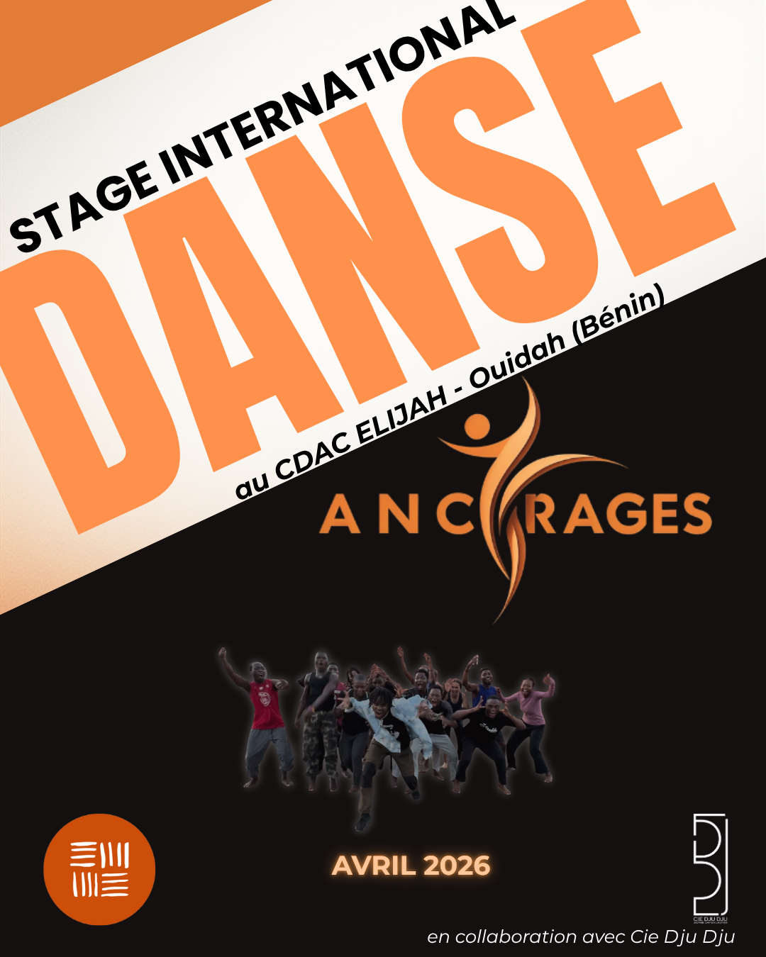 Stage international de danses "Ancrages" au CDAC Elijah